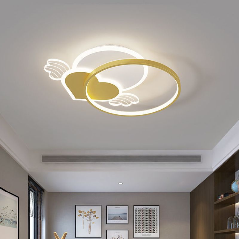 Ange encastré plafonnier moderniste acrylique chambre à coucher encastré plafonnier