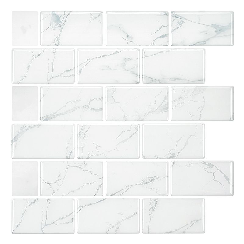 Mosaic Tile Peel & Stick Tile Pvc Kitchen Backsplash Peel and Stick Wall Tile