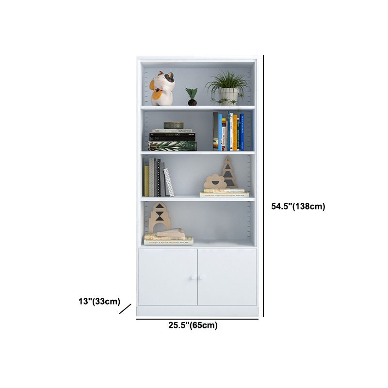 13" Wide Modern Bookshelf Closed Back Bookcase with Rectangular Shelves