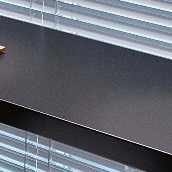 Black Solid Wood Top Bar Table with Acrylic Base Modern Pub Table for Home