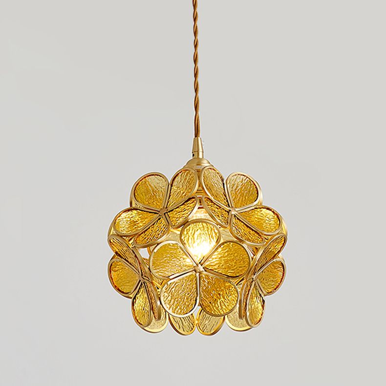 LED contemporain suspendu aux fleurs en forme de fleur