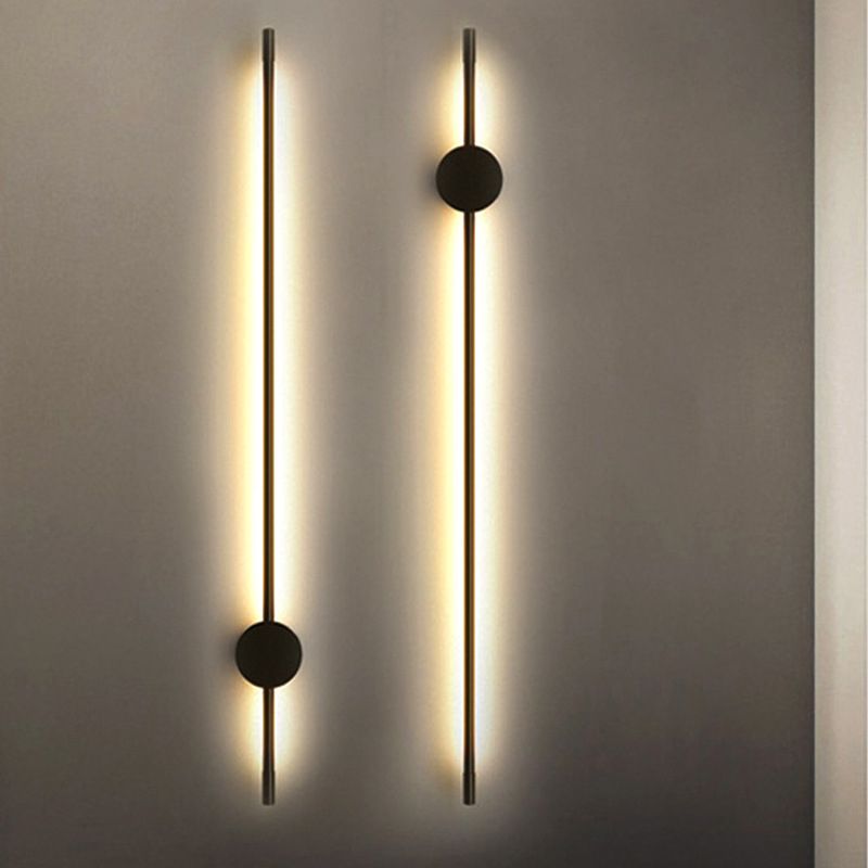 Moderner Stil Linearer Wandleuchte Leuchten Metall 1 Lichtwandmontiertes Licht