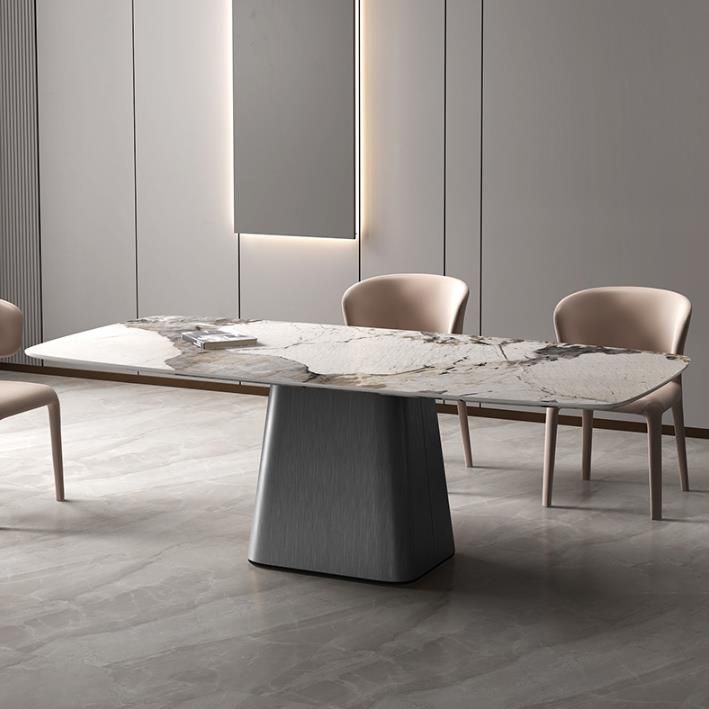 Modern Style Sintered Stone Dining Set Rectangle 1/2/4/7 Pieces Dining Set