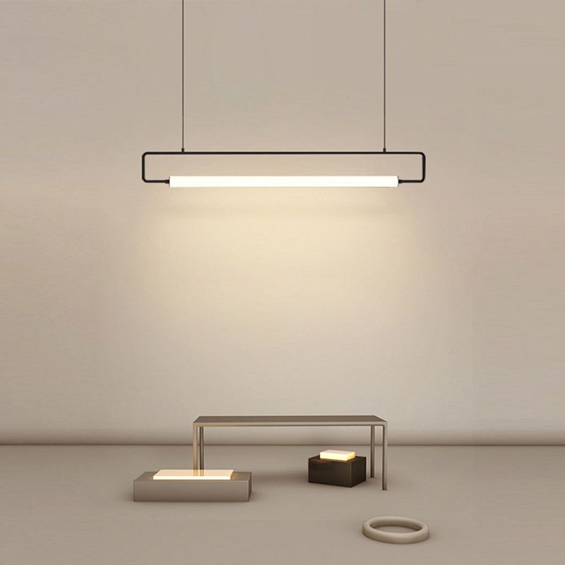 Lineare Inselbeleuchtung zeitgenössischer Küchenmetall Eins Licht anheizt