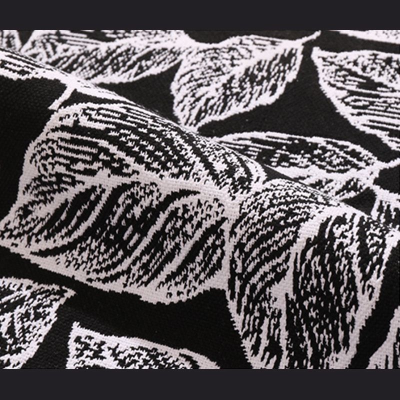 Bohemian Black Ameicana Match tapis funky Cotton Mélangez Aire tapis de frange pour chambre à coucher