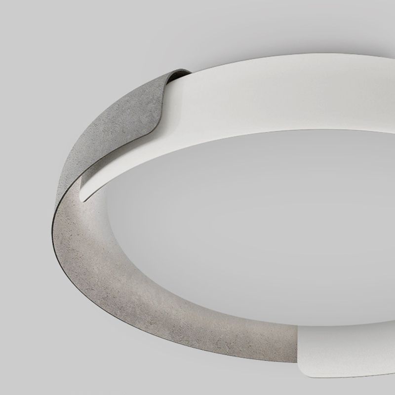 Lacquered Metal LED Ceiling Light in Modern Simplicity Acrylic Circular Flush Mount for Bedroom