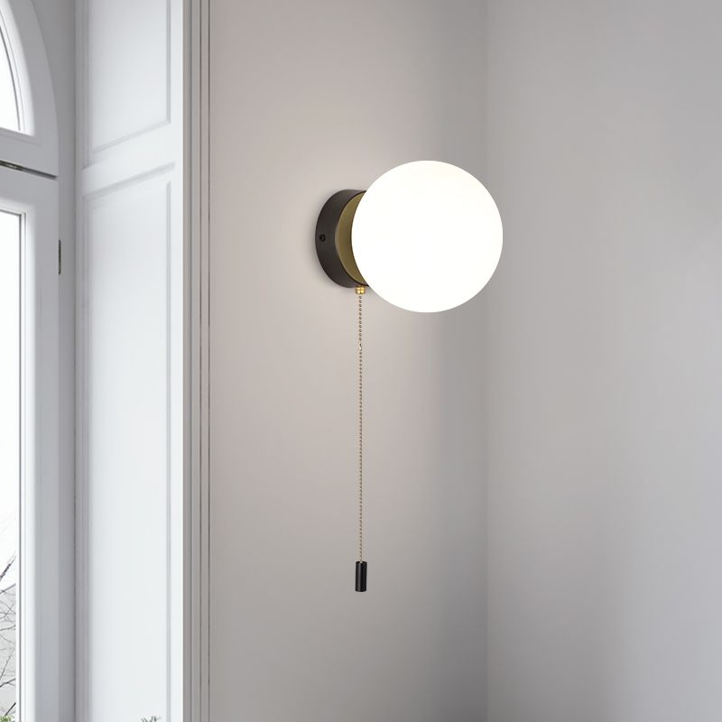 Kugelschattenglas Wandleuchter moderner einzelner leichter Wand Licht montiertes Licht