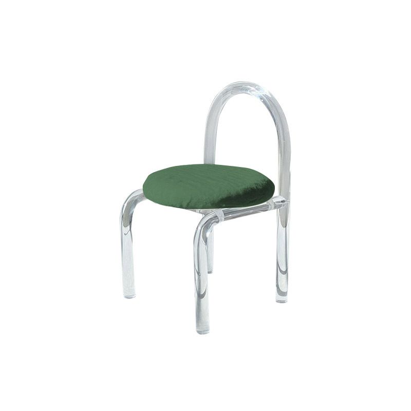 Tight Back Round Arms and Armless Basic Four Leg Accent Chair Set