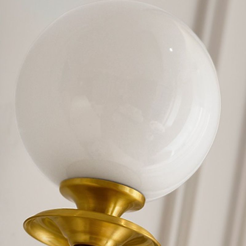 Ball Shape Metal Wall Light Modern Style 1 Light Wall Light Sconce in Gold