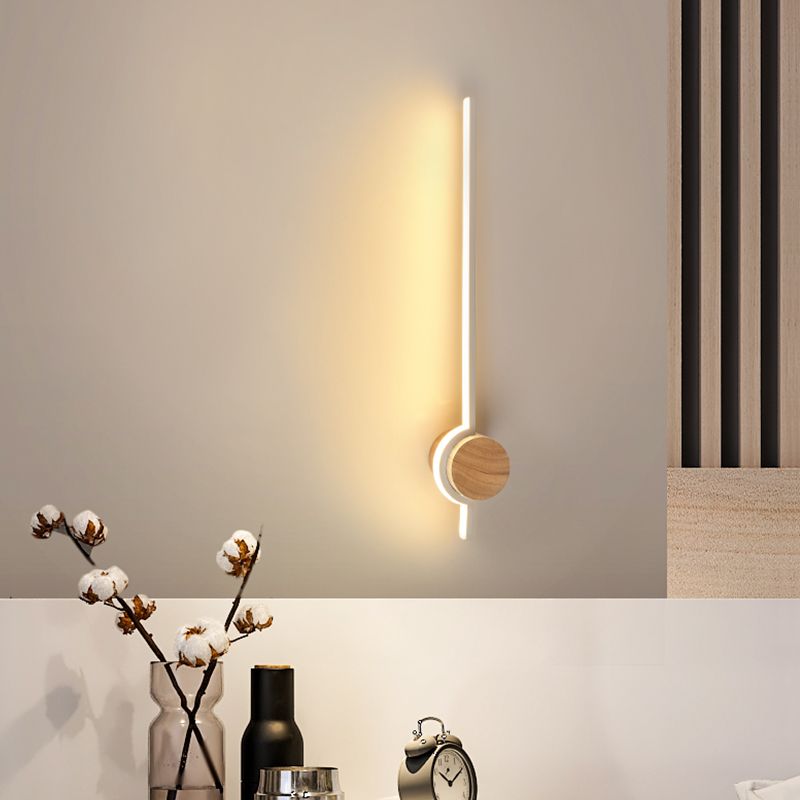 1 Light Metal Linear Wall Lighting Modern Simple Style Wall Mounted Light Fixture