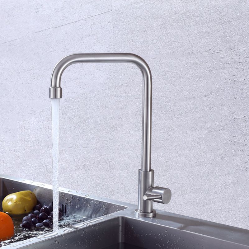 Contemporary Single Handle Faucet Standard Kitchen Faucet Pull down 1-Hold Water Filler