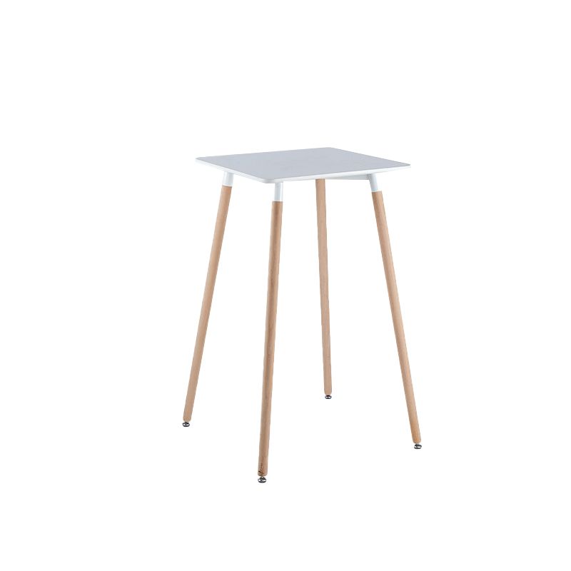 Modern Bistro Bar Table Fixed Bistro Bar Height Cocktail Table with Legs