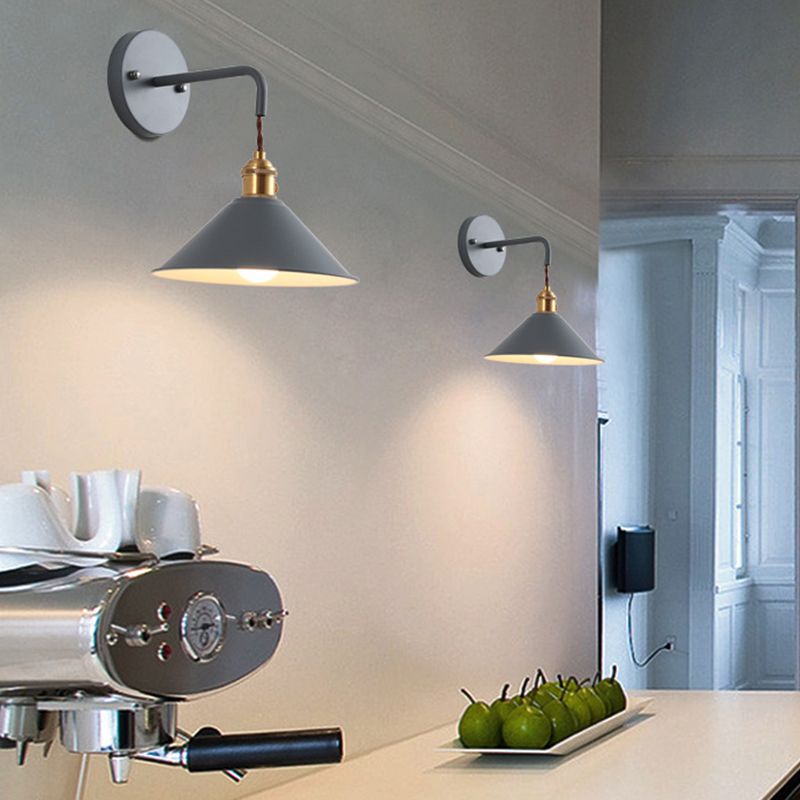 Modernism Macaron Wall Light Cone Shaded Lighting for Foyer Room