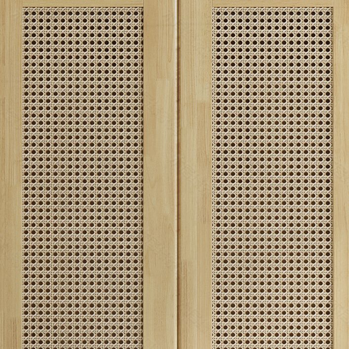 Modern Freestanding Rubberwood Solid Wood Wardrobe Bedroom Multifunctional Wardrobe