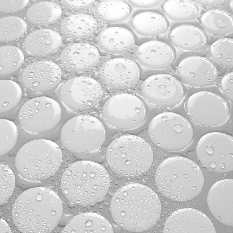 Modern Peel and Stick Tiles PVC Penny Round Peel and Stick Backsplash Tile