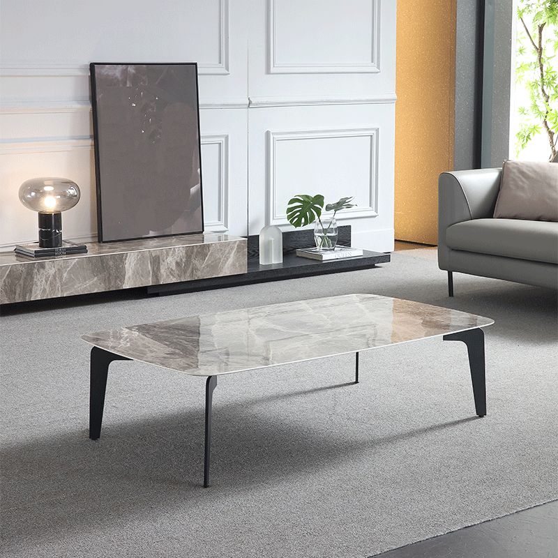 Round Nesting Coffee Table Lift Top Scandinavian Metal Cross Legs Coffee Cocktail Table