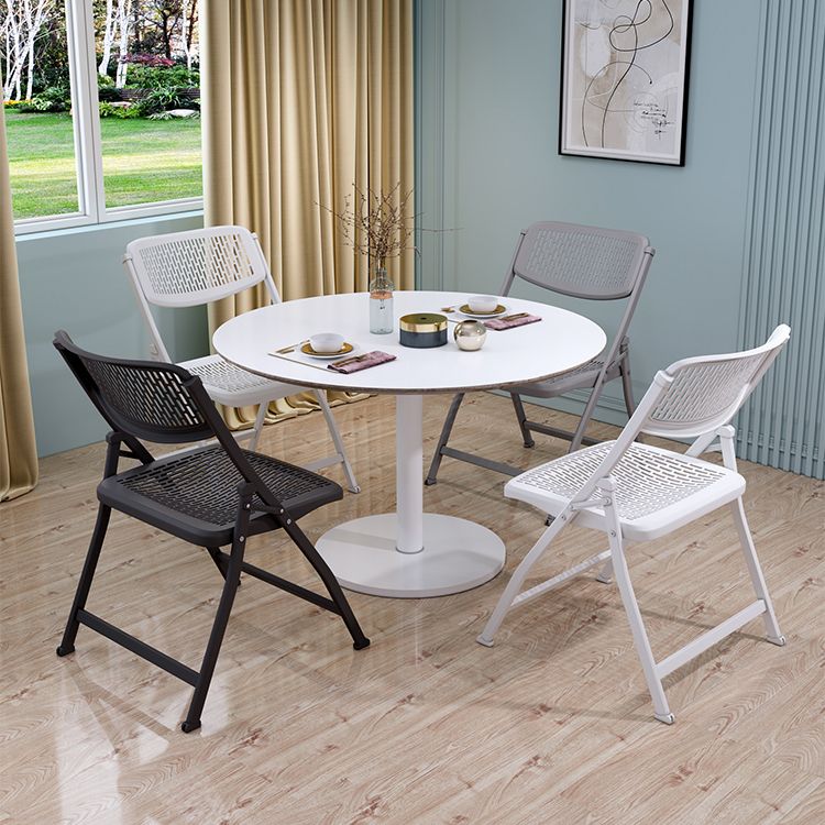 Chaise d'intérieur et d'extérieur moderne, chaise d'appoint pliante en métal à dossier ouvert, pour la maison