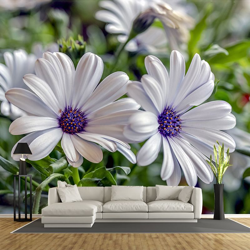 Flower Mural Wallpaper Bedroom Decoration Wall Art, Moisture Resistant