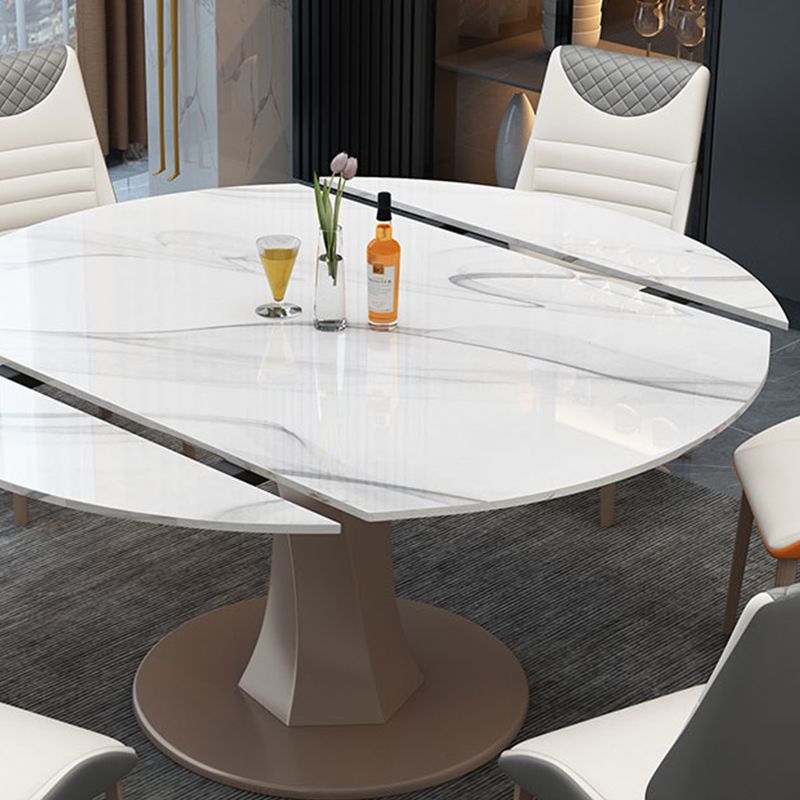 Drop-Leaf Dining Table Contemporary Pedestal Dining Room Table
