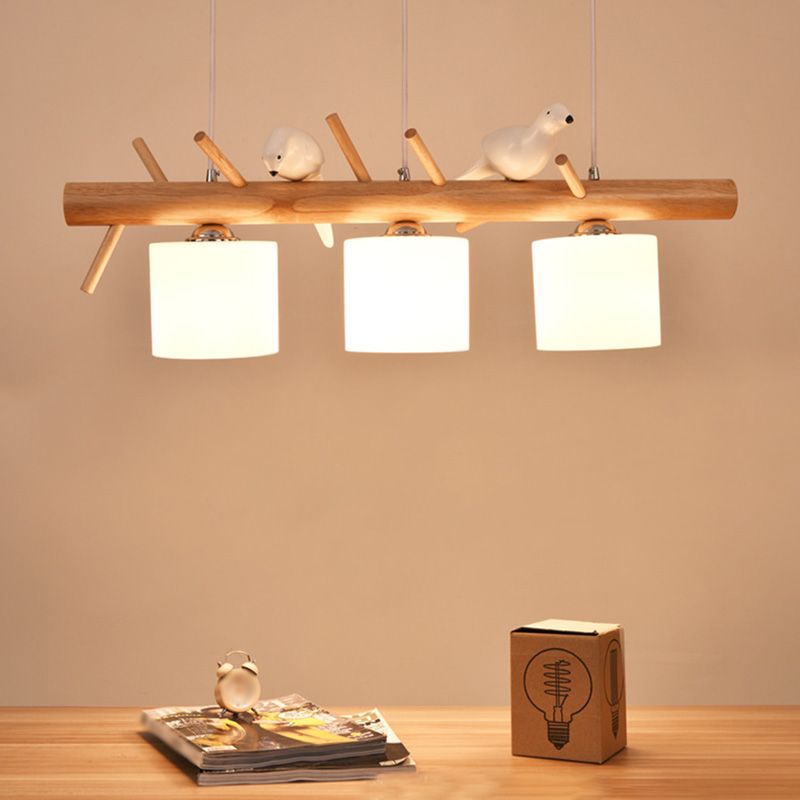 Lampada lampadina a globo Illuminazione a sospensione moderna in vetro bianco per il ristorante