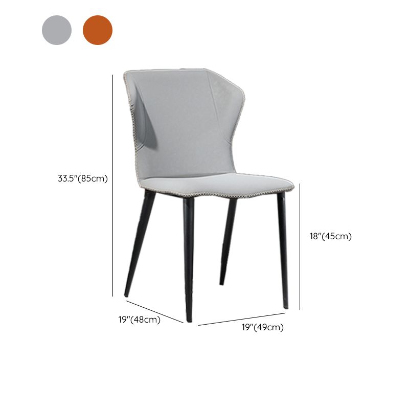 Industrial Side Chair Wingback Dining Room Chair for Dining Room
