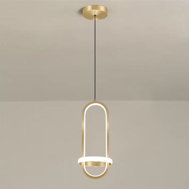 1 Géométrie légère suspendue pendante de style moderne Éclairage suspendu pour le salon