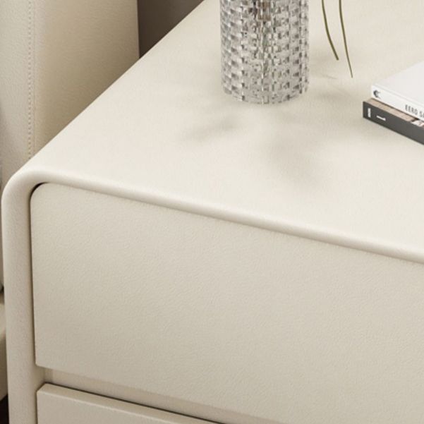 Contemporary Solid Wood Kids Nightstand Narrow Nightstand with Drawers