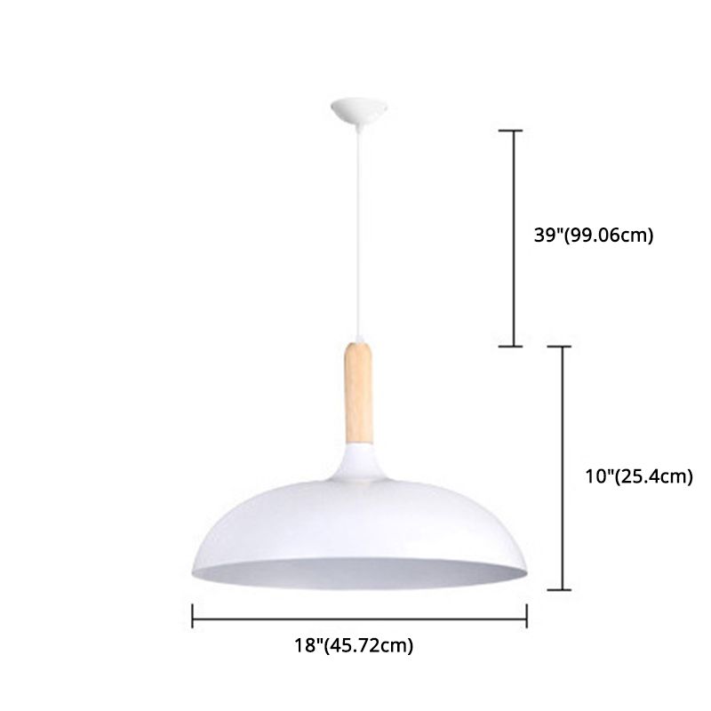 Circle Pendant Lighting Fixture Minimalist Metal Down Lighting Pendant for Bedroom