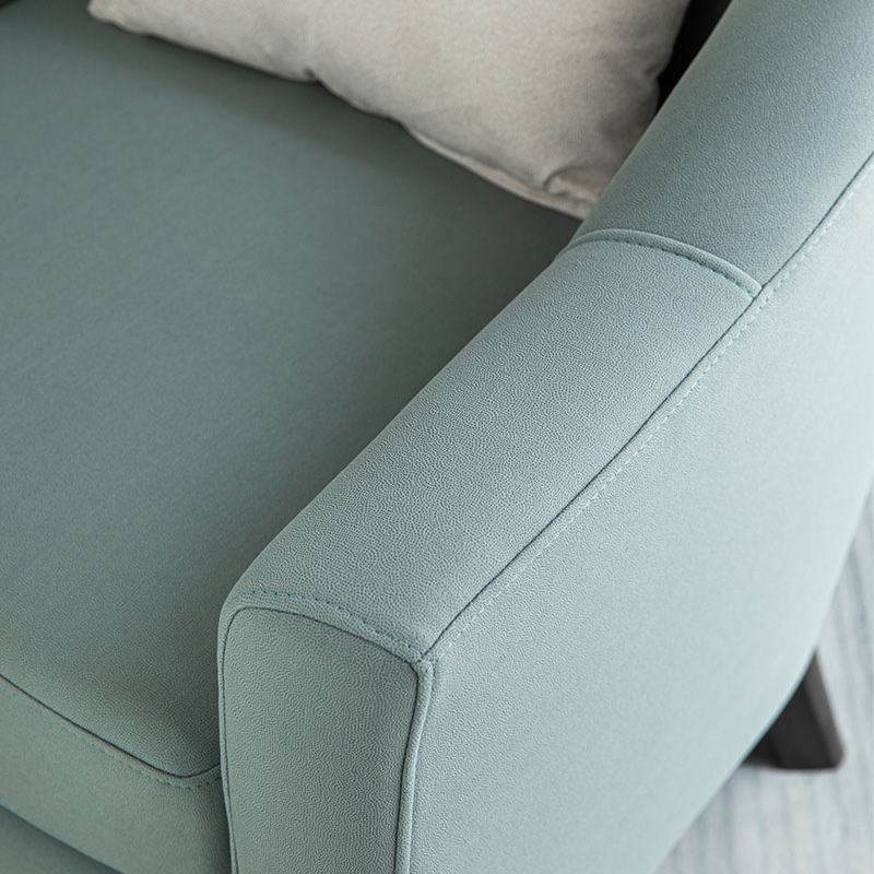 26.77" L * 27.55" W * 32.67" H Bonded Leather Barrel Accent Chair Sloped Arms Barrel Chair