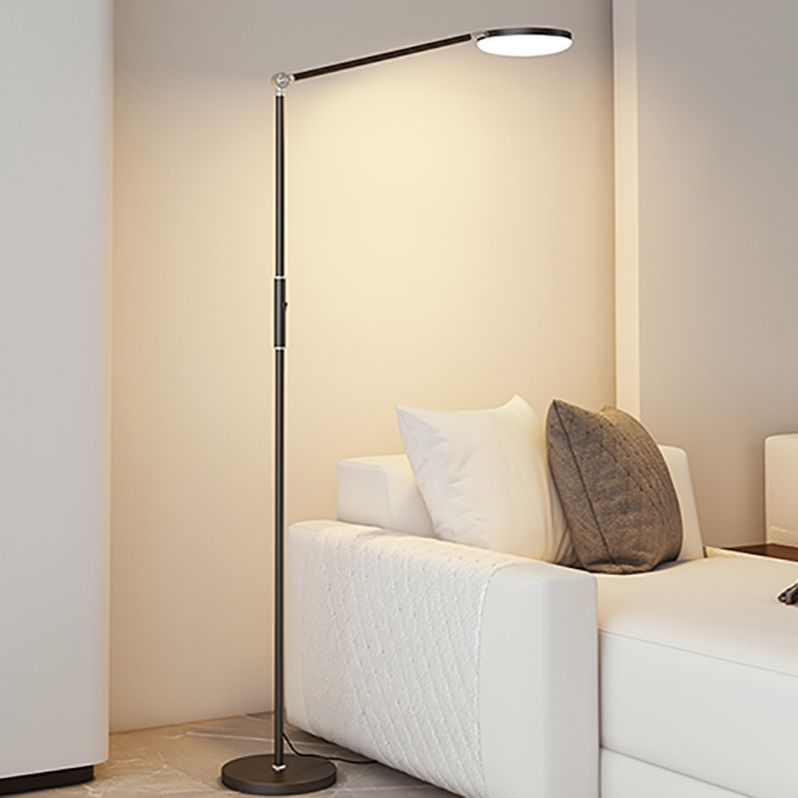 Metal Linear Shape Floor Lamp Modern Style 1 Light Floor Light