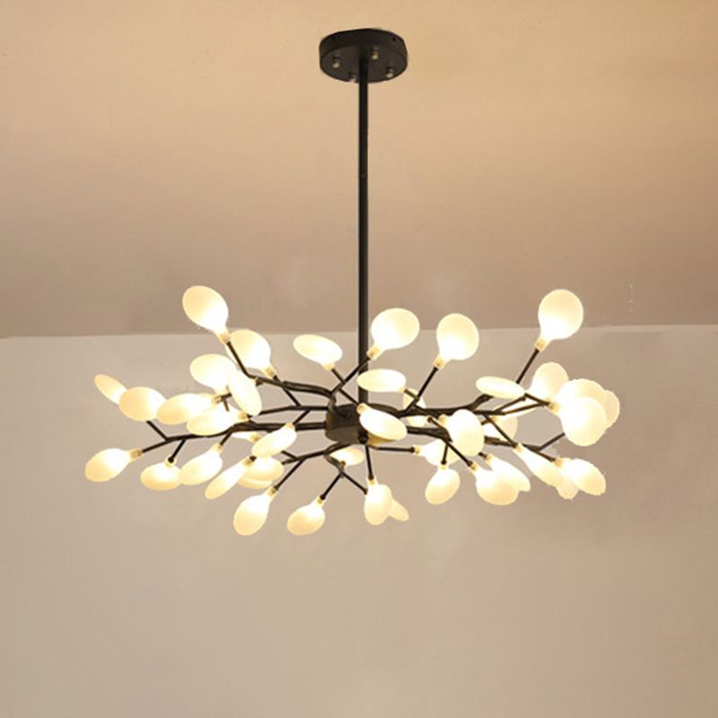 Simplicity Branched Firefly Chandelier Light Acrylic Living Room LED Pendant Light Fixture