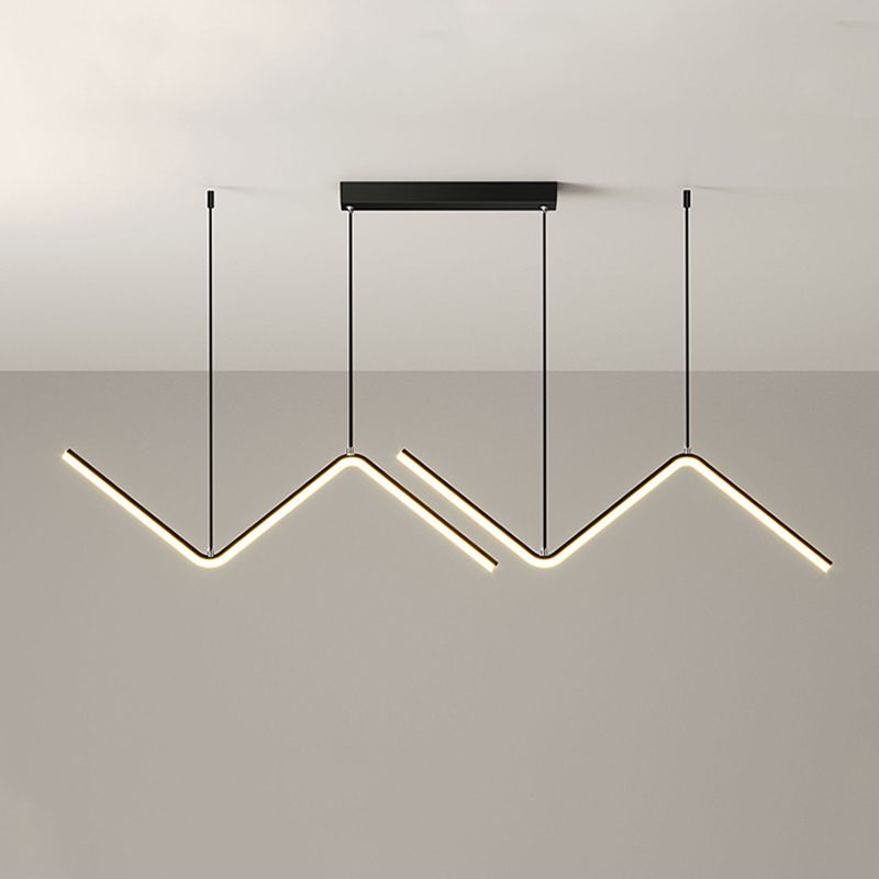 Golden/Black Kitchen Island Lighting Modern LED Ceiling Light for Home