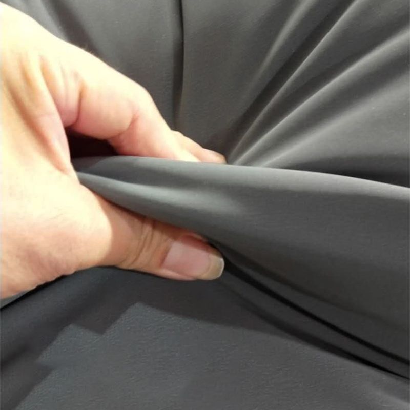 Faux Leather Glam Panel Bed with Wooden Upholstered Headboard