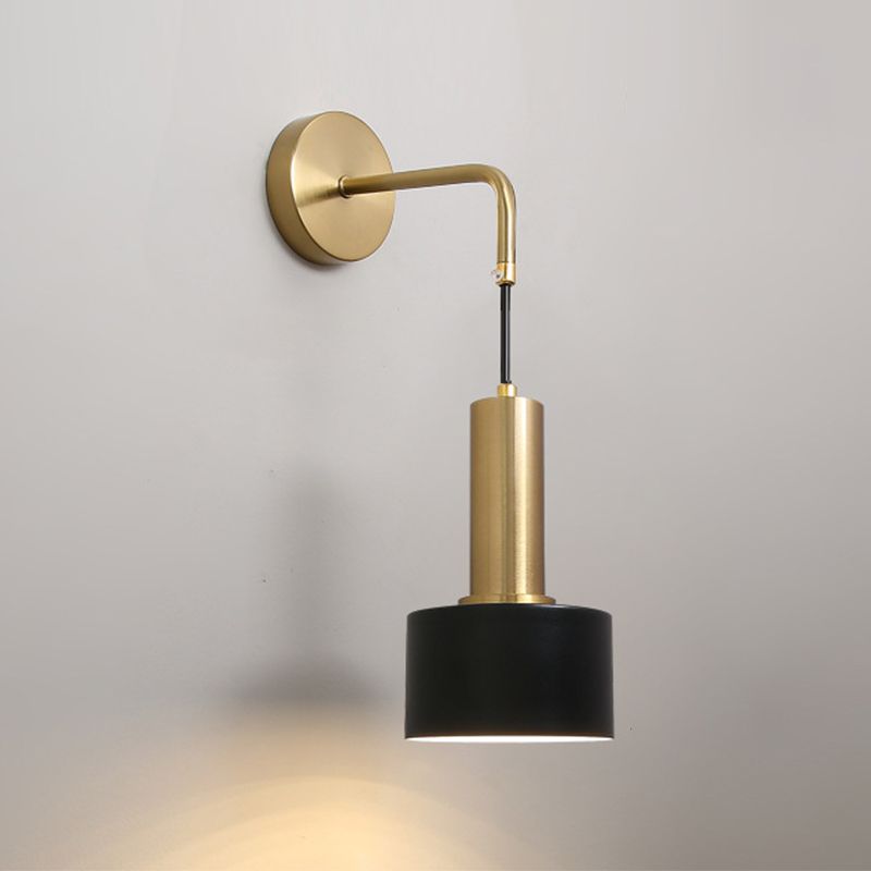 Modern Wall Sconce Metallic Wall Light Fixture with Adjustable Arm