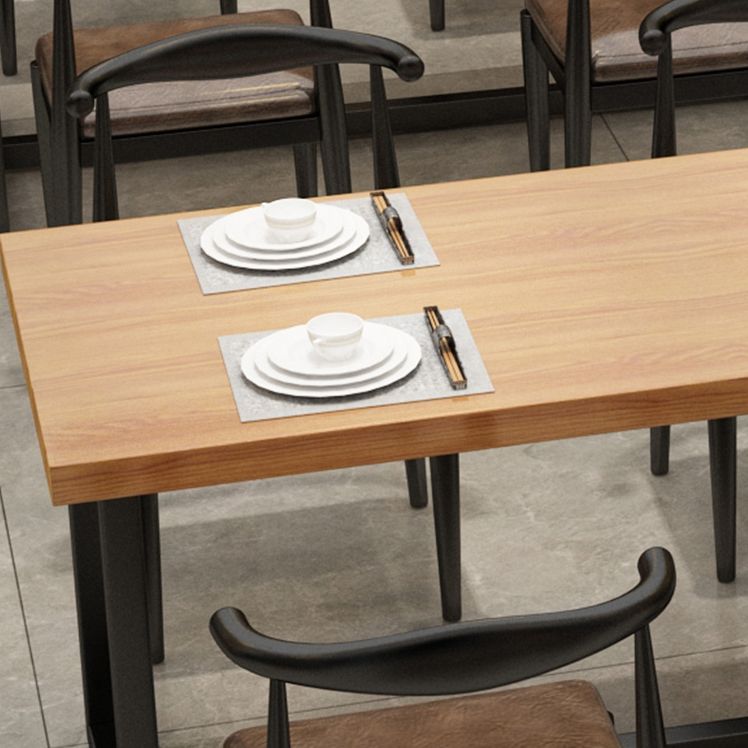 Industrial Brauner Abend Tisch Massives Holzschnurstisch für Esszimmer