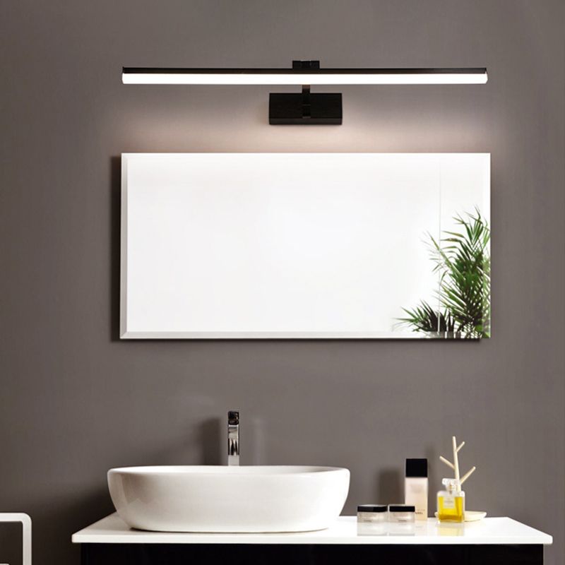 Metal Linear Wall Vanity Light Modern Style 1 Light Vanity Lighting Ideas