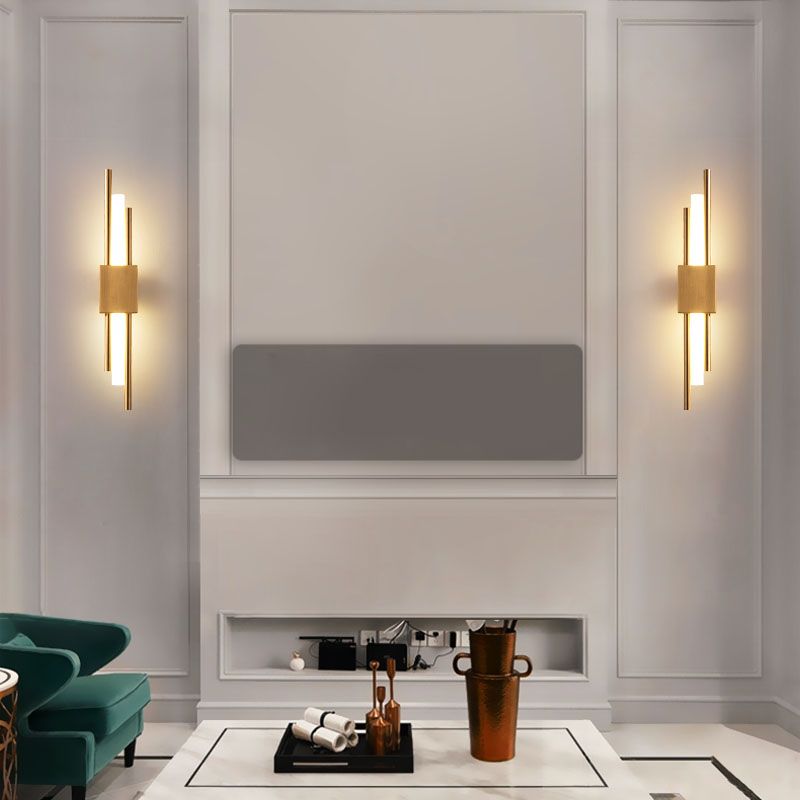 Luces de apliques de pared de tubo de estilo moderno 1 iluminación de montaje de pared ligero