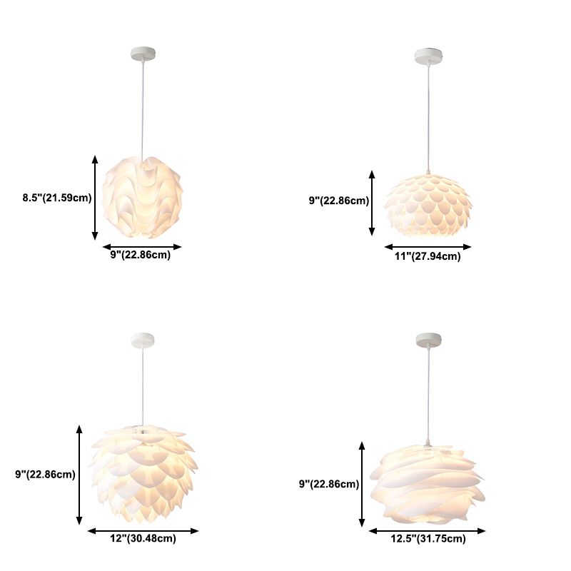 Floral Shape Pendante Light Aymat Minimaliste 1 lampe à chute de la lumière pour chambre à coucher