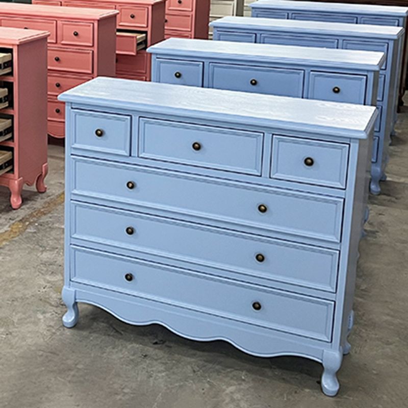 13.65/15.6 Inch W Coastal Dresser Solid Wood Storage Chest Dresser