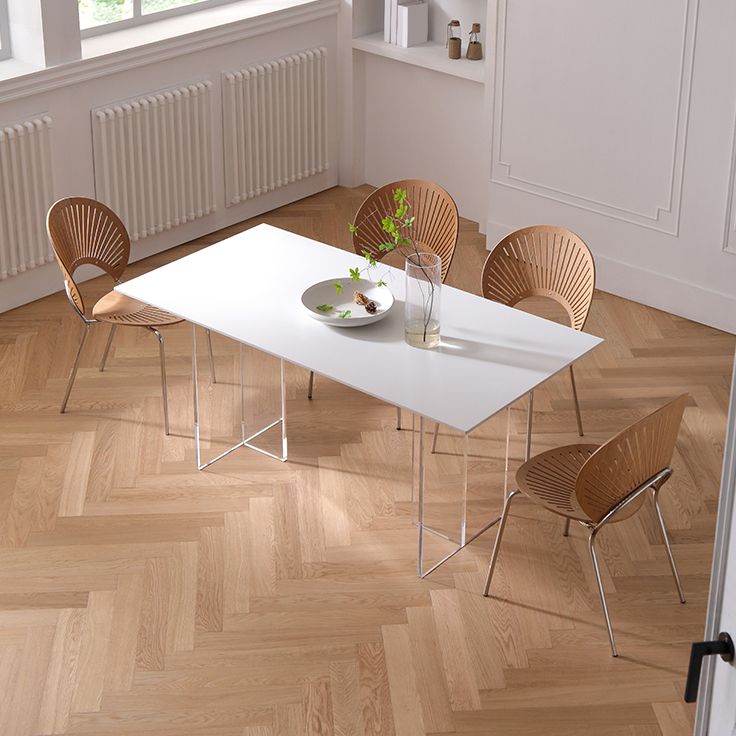 Modern Rectangle Dining Table Sintered Stone Dinner Table for Dining Room