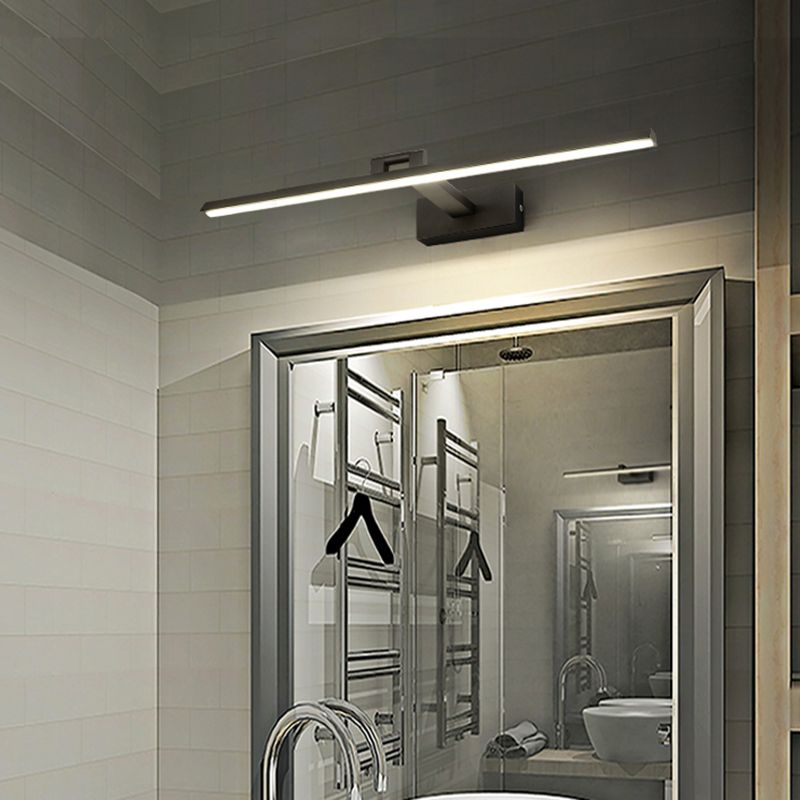 Moderne minimalistische stijl lineaire wandbevestiging verlichtingsarmatuur aluminium wand gemonteerde ijdelheid lichten voor badkamer