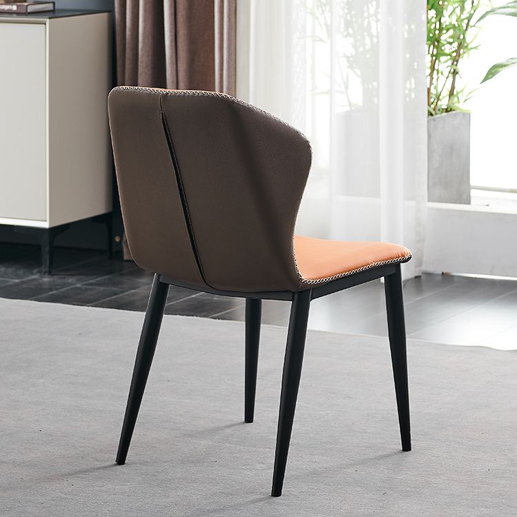 Metal moderno que cena la silla sin brazos del lado del Wingback de la silla para el uso del restaurante