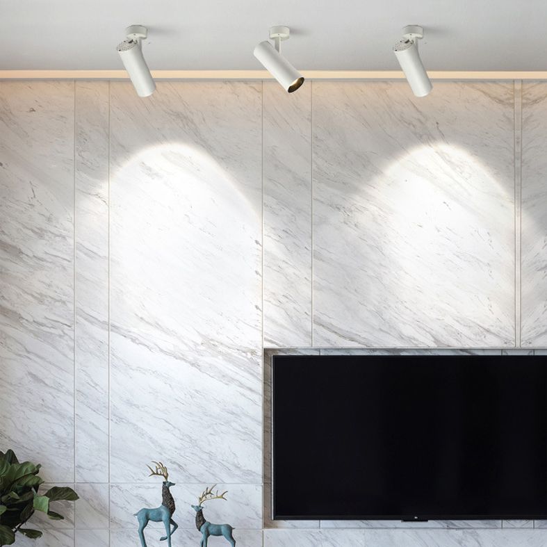 Spot lumineux tubulaire en aluminium pour salon, luminaire encastré moderne à LED