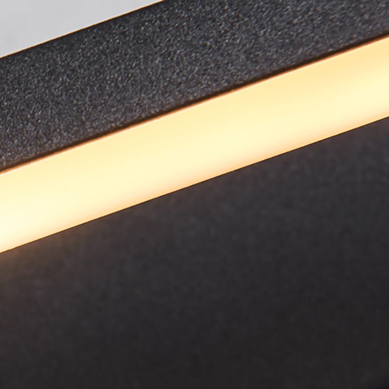 Lampade per pareti di vanità a LED nero Light MODER MODER MODER MODERA ANTERIORE con tonalità silicone