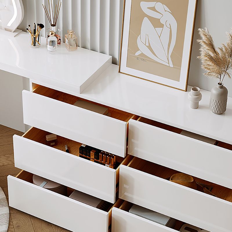 15" Wide Scandinavian Vanity Table Wooden White Make-up Vanity