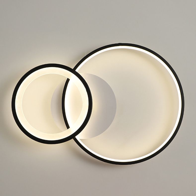 Circle Ceiling Light Fixture Modern Style LED Metal Ceiling Mounted Light