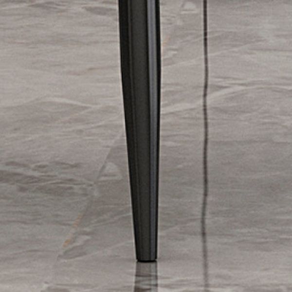 Contemporary Linen Dining Chair Open Back Dining Side Furniture in Matte Finish for Home