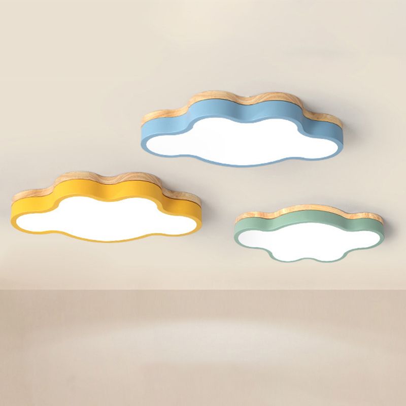 Plafonnier LED en forme de nuage en acrylique, plafonnier Macaron Loft pour chambre d'enfant