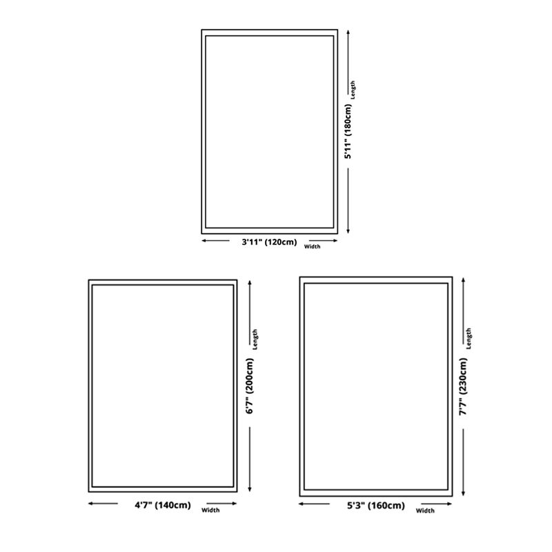 Shabby Chic Area Rug Whitewashed Medallion Pattern Rug Anti-Slip Backing Carpet for Living Room