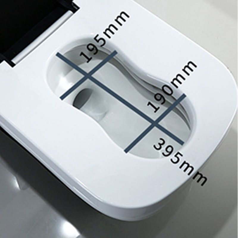 Siphon Jet Toilet Water Efficient Compact Toilet with Ceramic Glazed Surface
